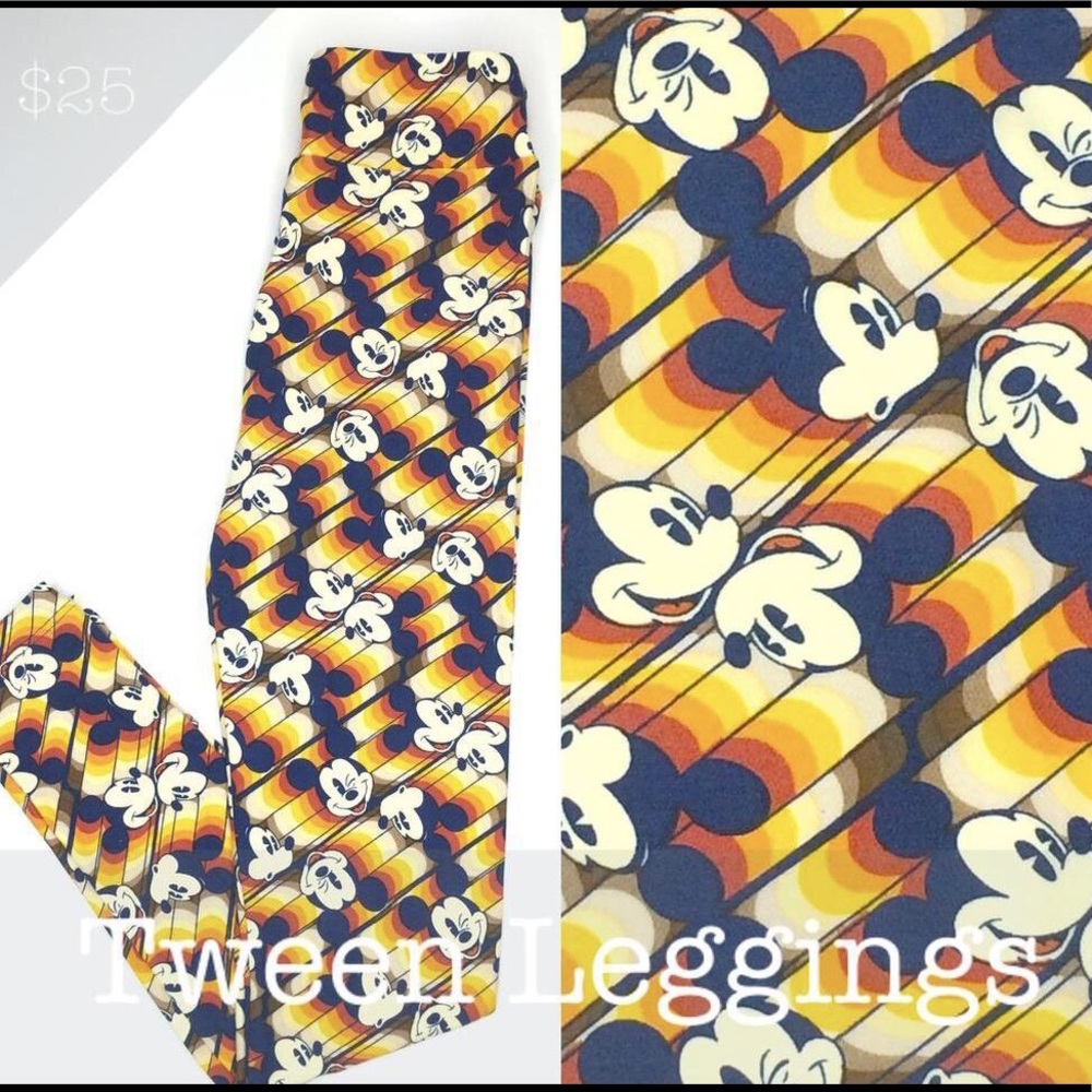 NWT Disney Mickey Leggings LuLaRoe Tween